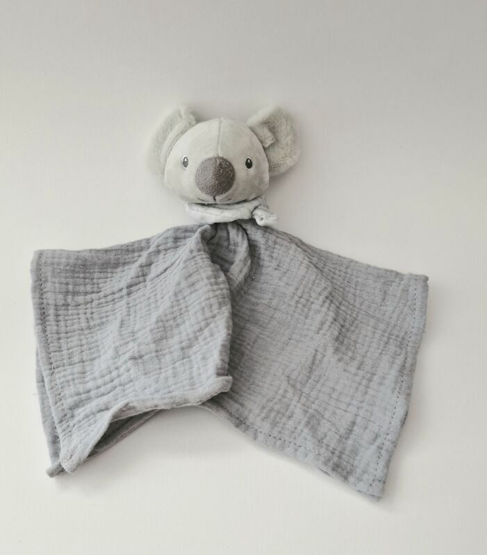  lange coton koala gris 25 cm 